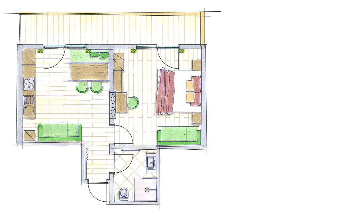 Alpenrose Grundriss App. A